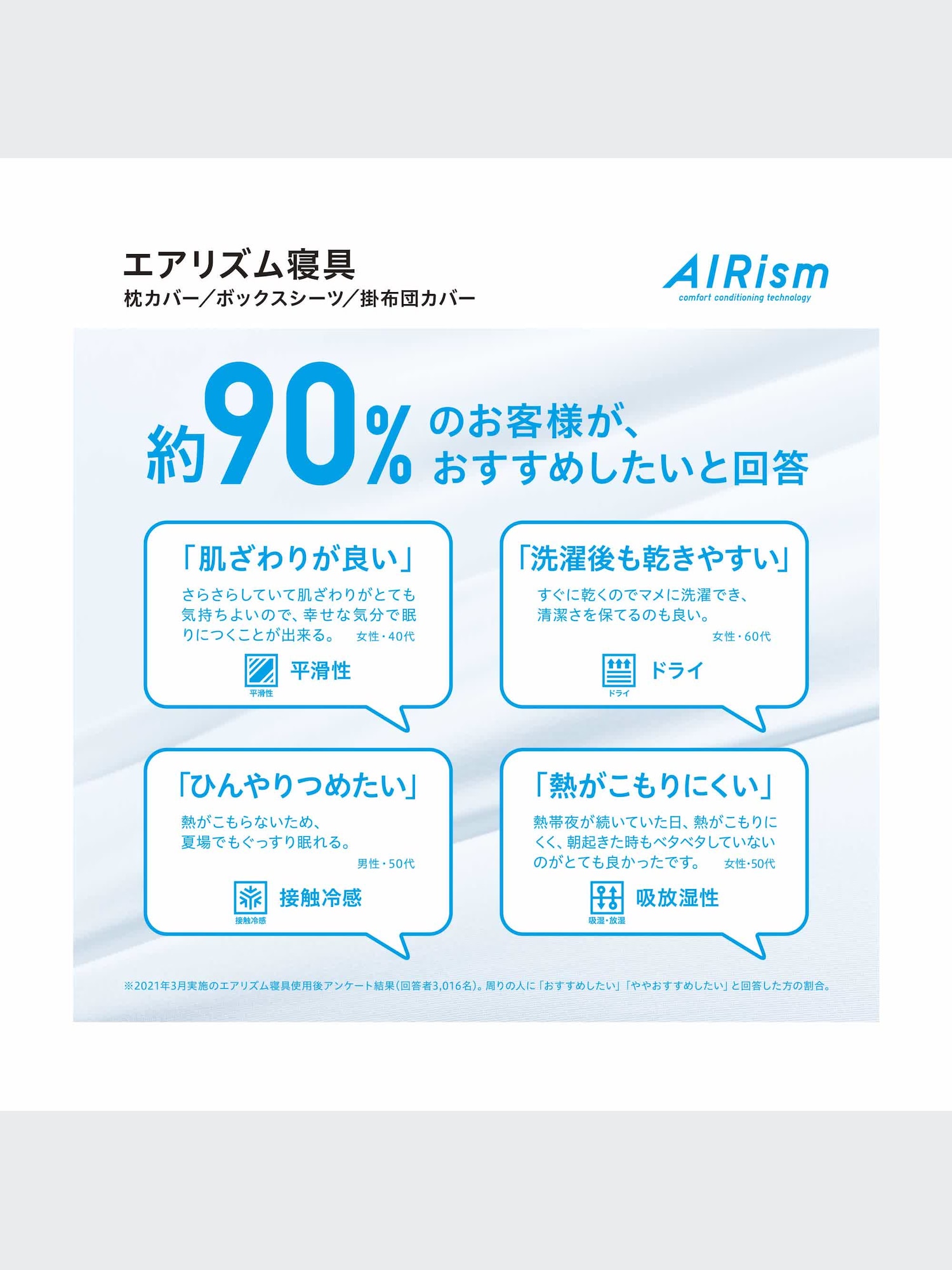 ユニクロ公式 | エアリズムカケフトンカバー（ダブル）