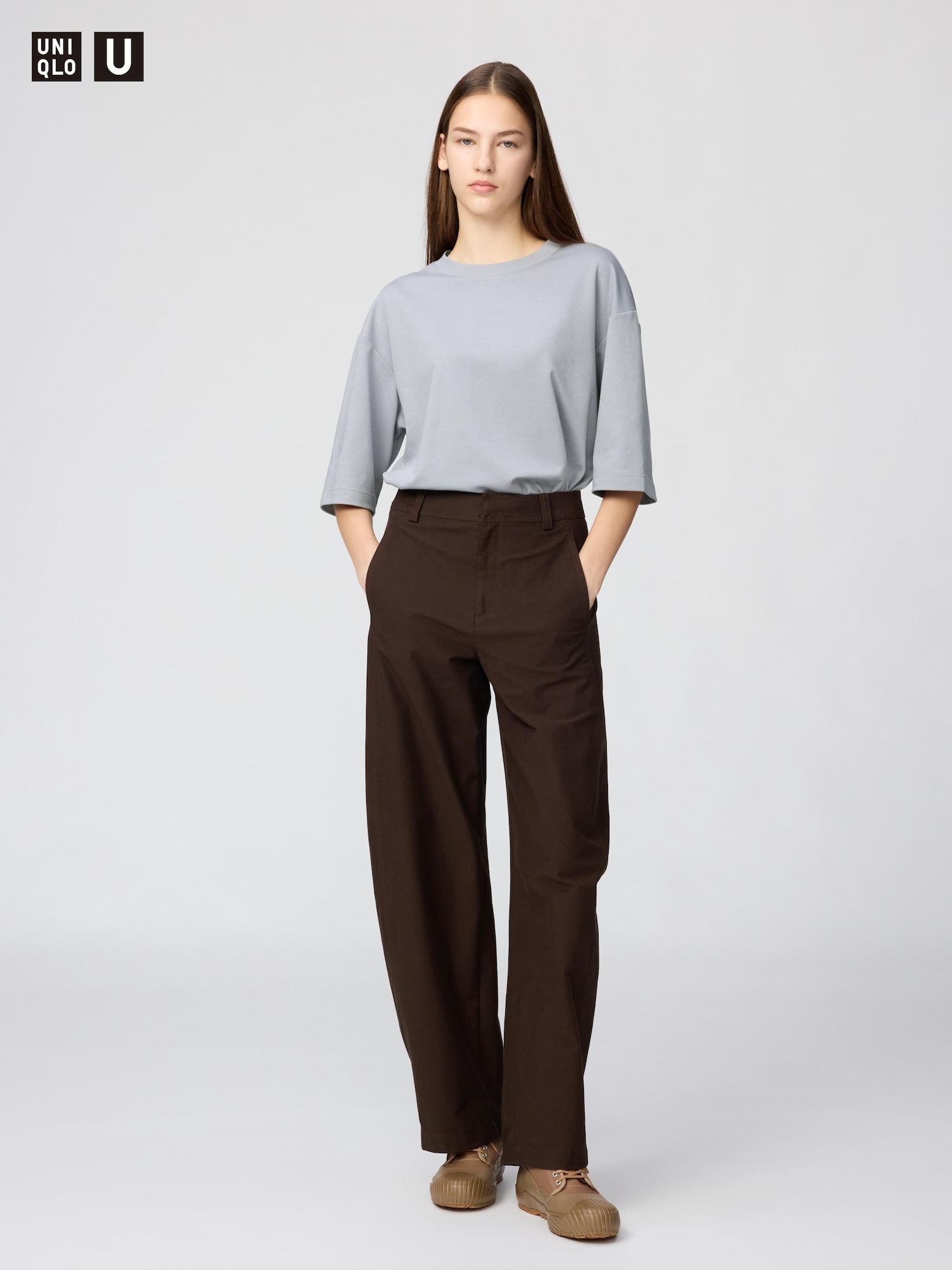 MEN エアリズムコットンオーバーサイズTシャツ/5分袖 | UNIQLO UNIFORM