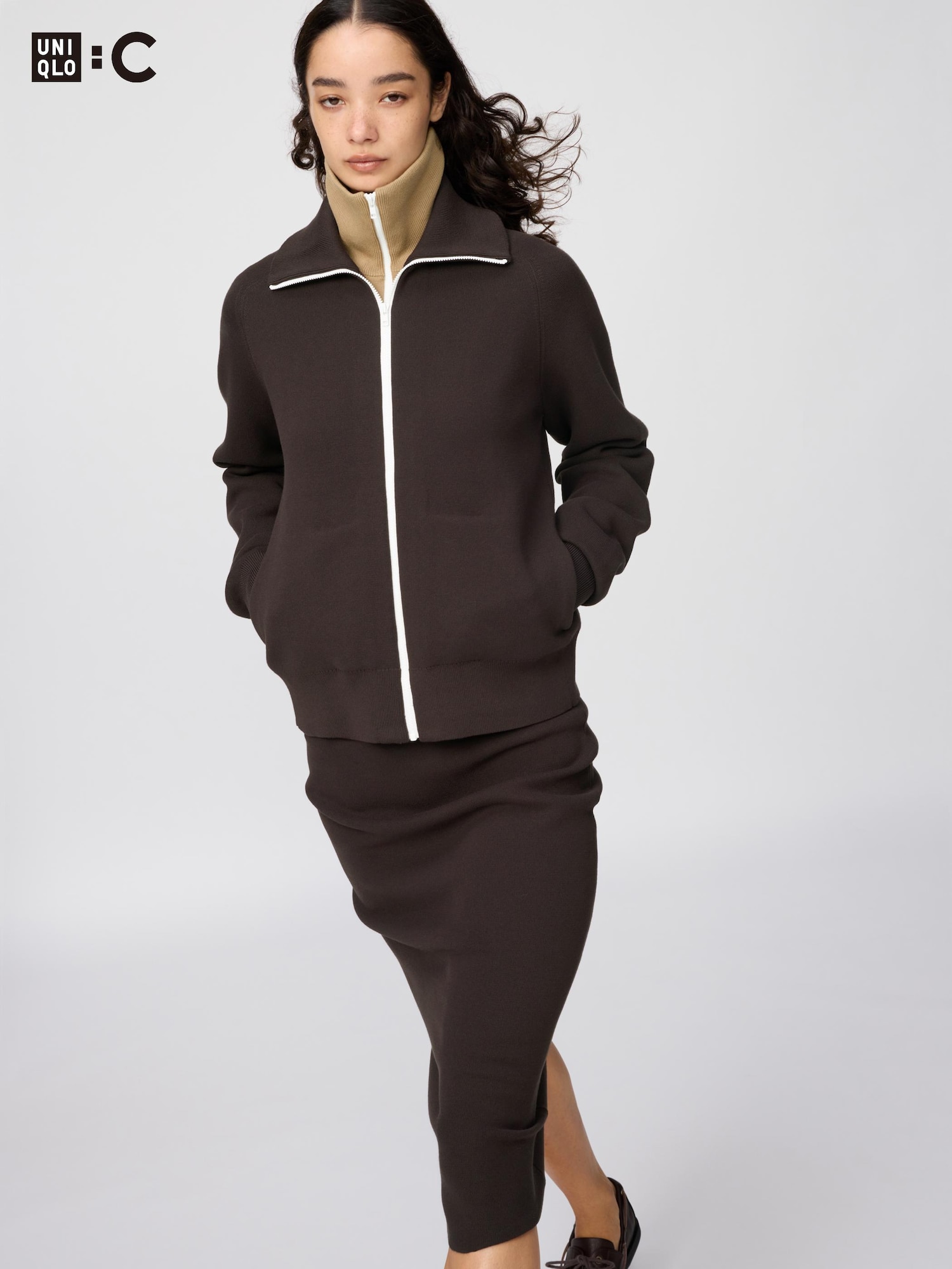 WOMEN ミラノリブフルジップカーディガン | UNIQLO UNIFORM