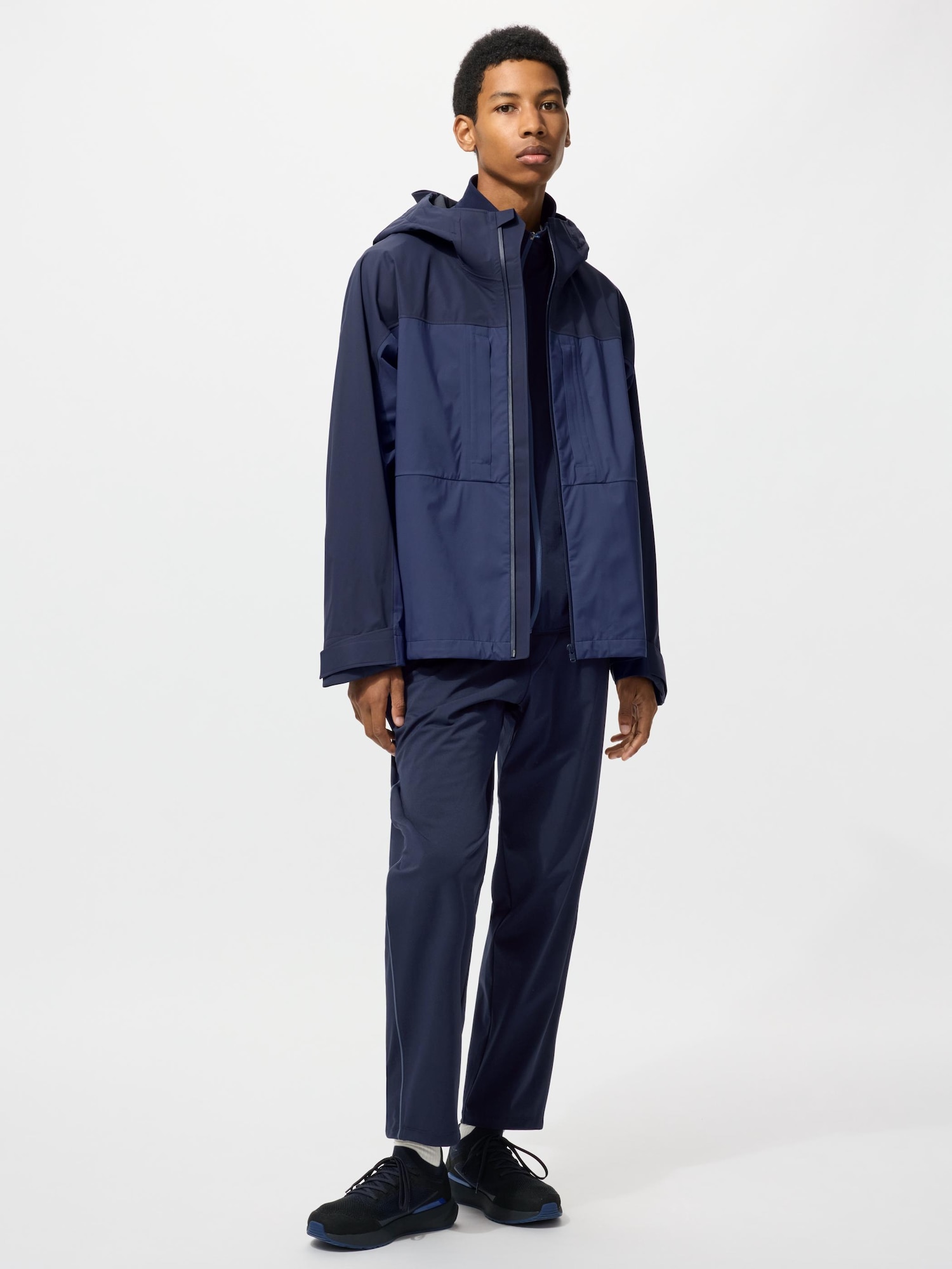 MEN ブロックテックパーカ／バイカラー | UNIQLO UNIFORM