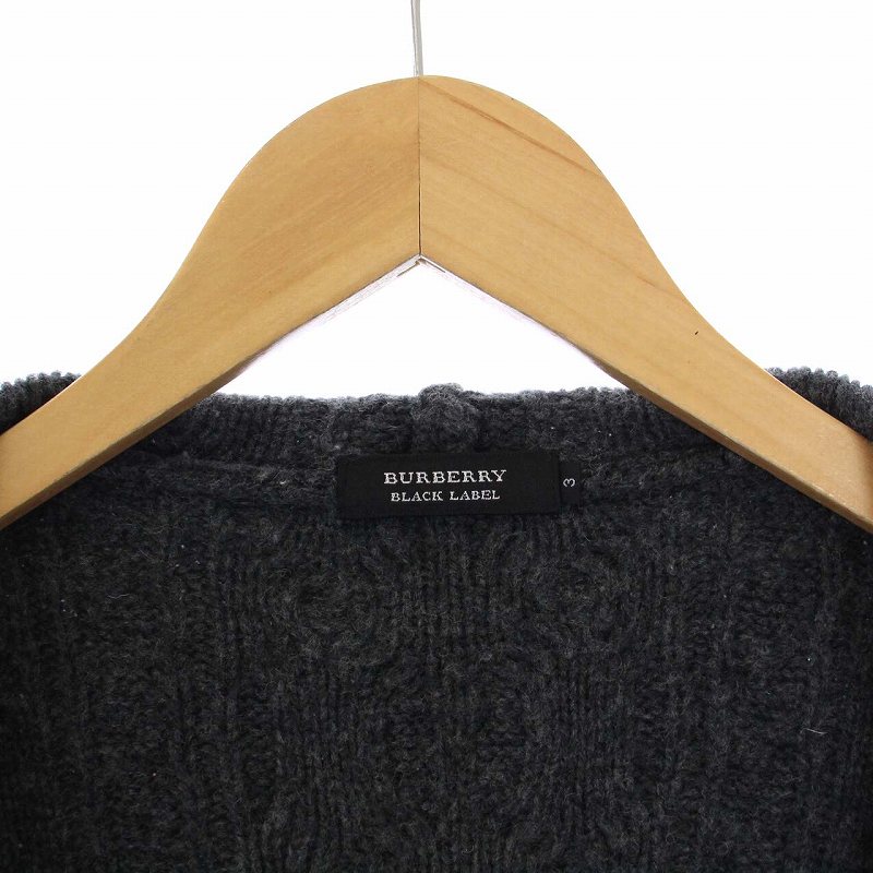 バーバリーブラックレーベル BURBERRY BLACK LABEL ニットダッフル
