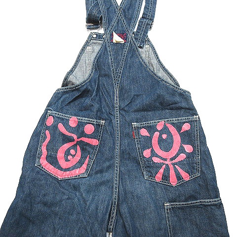 エヴィス EVISU オーバーオール デニム ジーンズ つなぎ パンツ 道楽