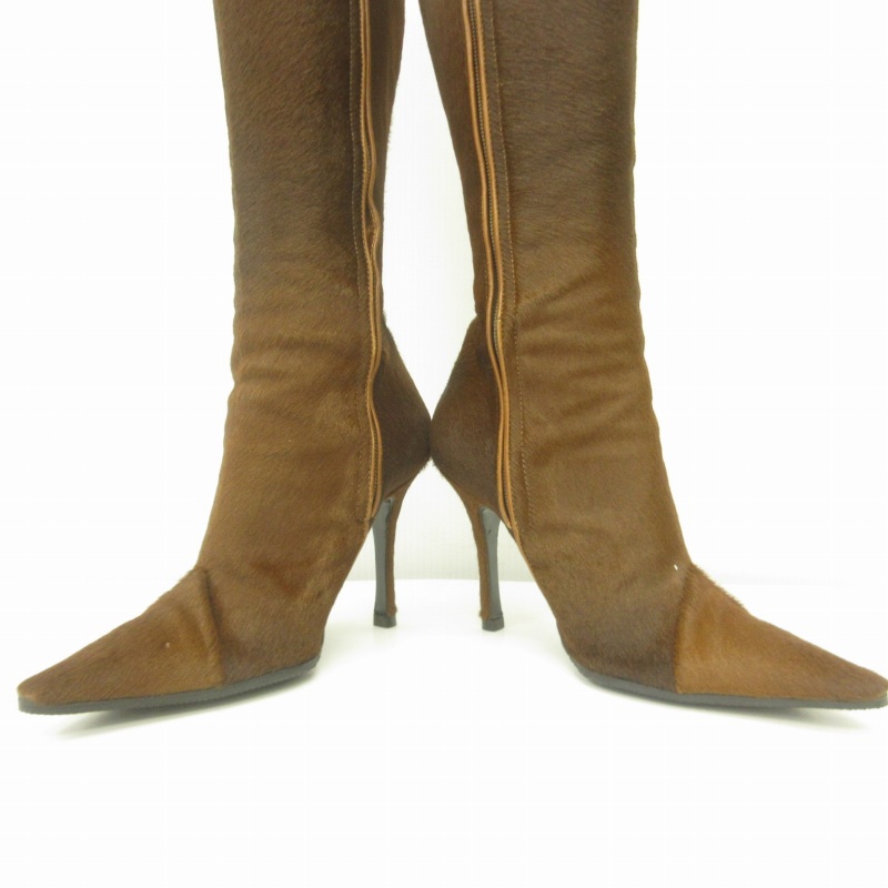 未使用 レネカオヴィラ Rene Caovilla ミンク ファー ブーツ Rene