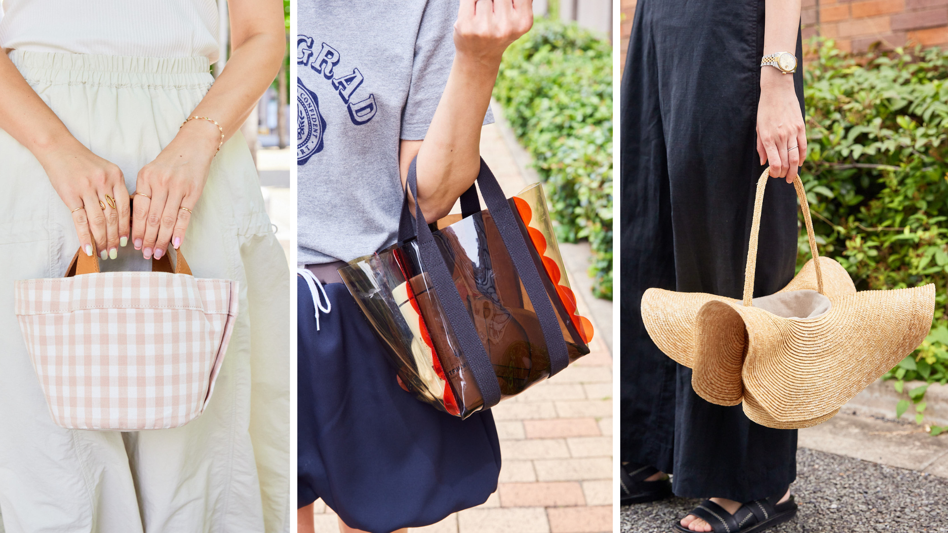 カブり続出！【ラドローのバッグ】が水際コーデの名脇役＜関西SNAP