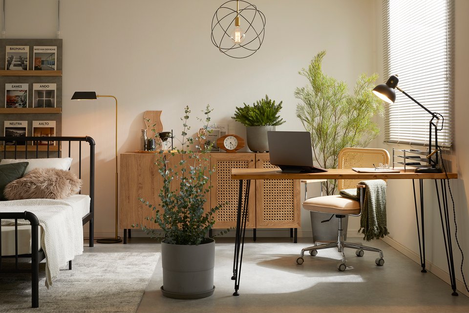 L字デスク(ライトブラウン)ヴィンテージデザインの男前家具 | 【公式