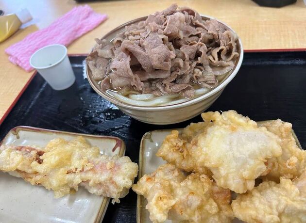 オモウマい店】香川「手打ちうどん ひさ枝」の肉うどんが凄い！天ぷら