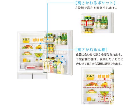 ヨドバシ.com - 日立 HITACHI 冷蔵庫 （401L・右開き） 5ドア