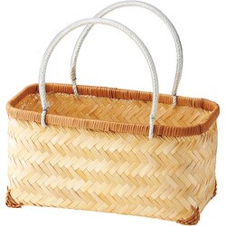 ヨドバシ.com - ちどり産業 竹バスケット かごバッグ 市場かご 28-39NA