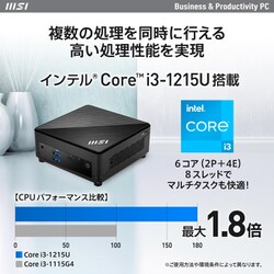 ヨドバシ.com - MSI エムエスアイ ミニPC/Core i3-1215U/Intel UHD