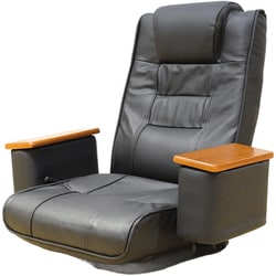 ヨドバシ.com - 谷村実業 本革肘掛けポケット付き回転座椅子 TAN-266BK