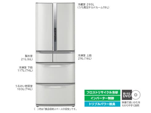 ヨドバシ.com - 日立 HITACHI 冷蔵庫 真空チルドSL 565L ソフト