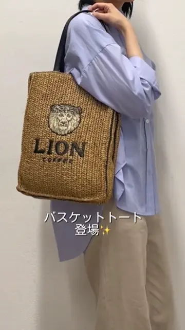 LION COFFEE(ライオンコーヒー)コラボバスケットトートバッグ | ear