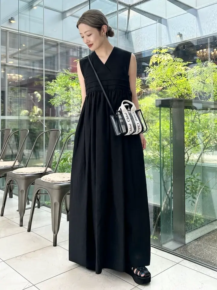 HYKE(ハイク)】 LINEN MAXI DRESS｜PARIGOT ONLINE（パリゴオンライン）
