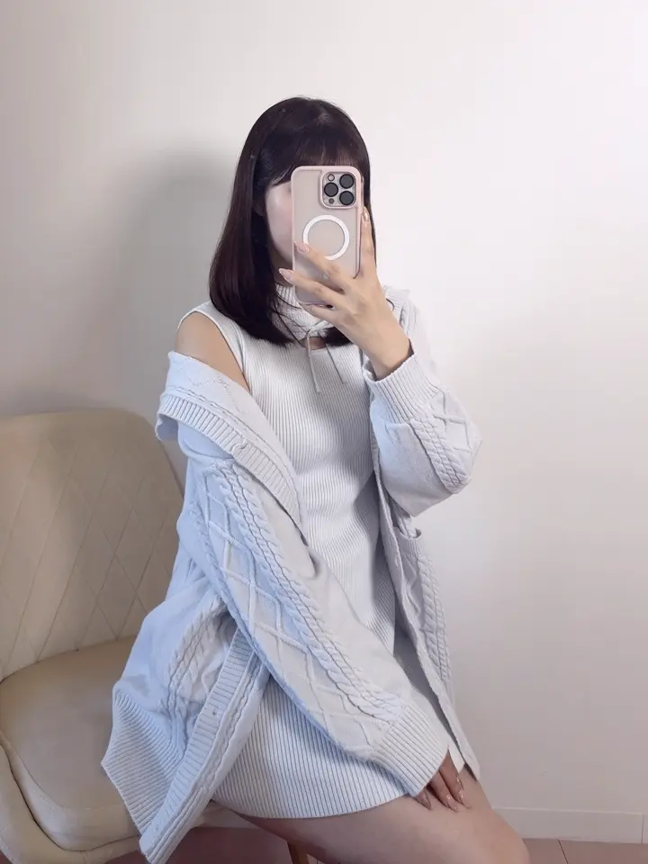 カーデセットミニニットワンピース｜evelyn（エブリン）公式通販サイト