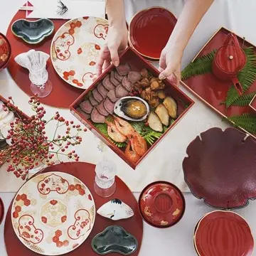 組子金襴 古伊万里 7号皿（化粧箱入り）FOURGRACEオリジナル ｜ 四季