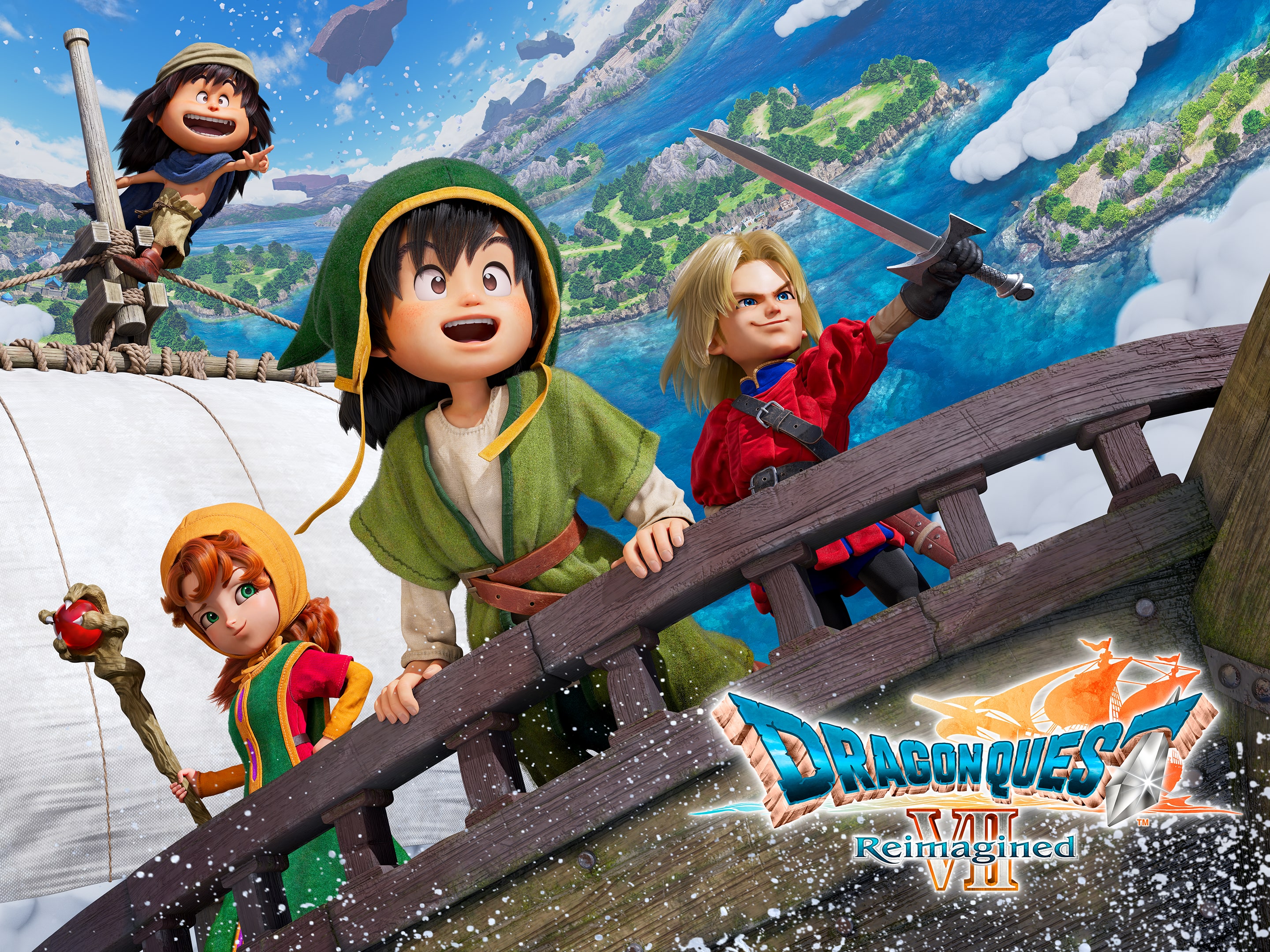 店頭用販促】PSドラゴンクエスト7 VII エデンの戦士たち B2ポスター