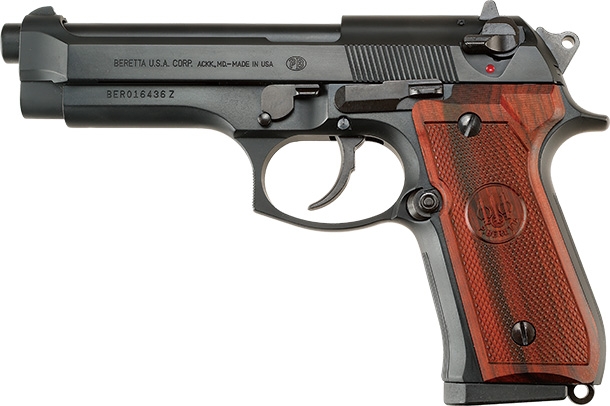 美しいローズウッドグリップを標準装備「ウエスタンアームズ ベレッタ