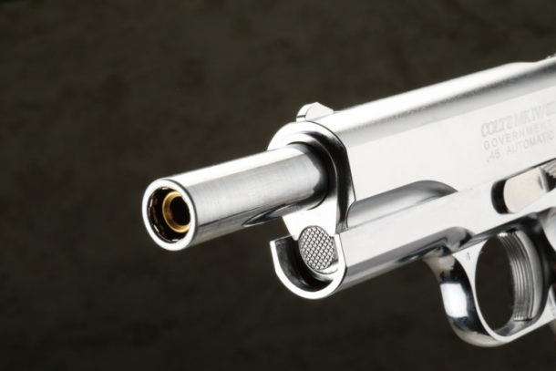 美しき白銀のガバメントをエアガンで「東京マルイ コルトガバメント