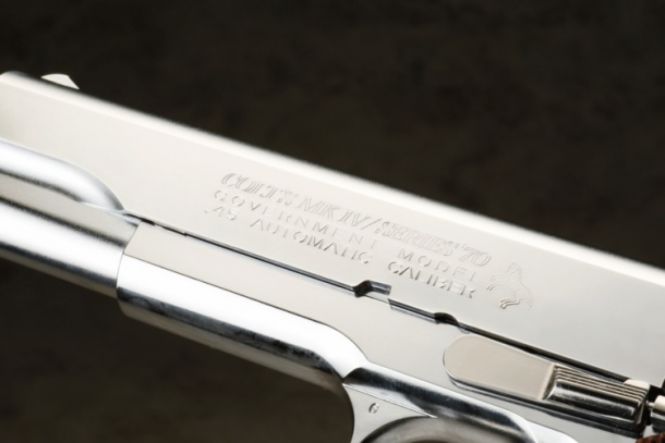 美しき白銀のガバメントをエアガンで「東京マルイ コルトガバメント