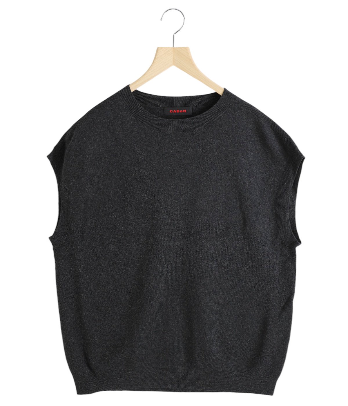 コットンカシミヤ クルーネックベスト | CABaN(キャバン) / トップス