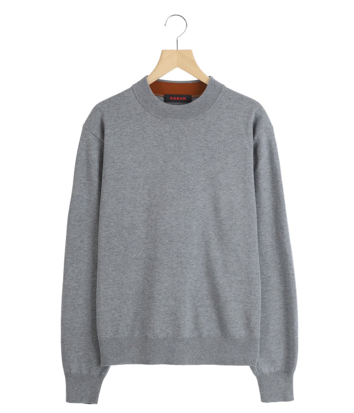 コットンカシミヤ プレーンモックネックプルオーバー | CABaN(キャバン