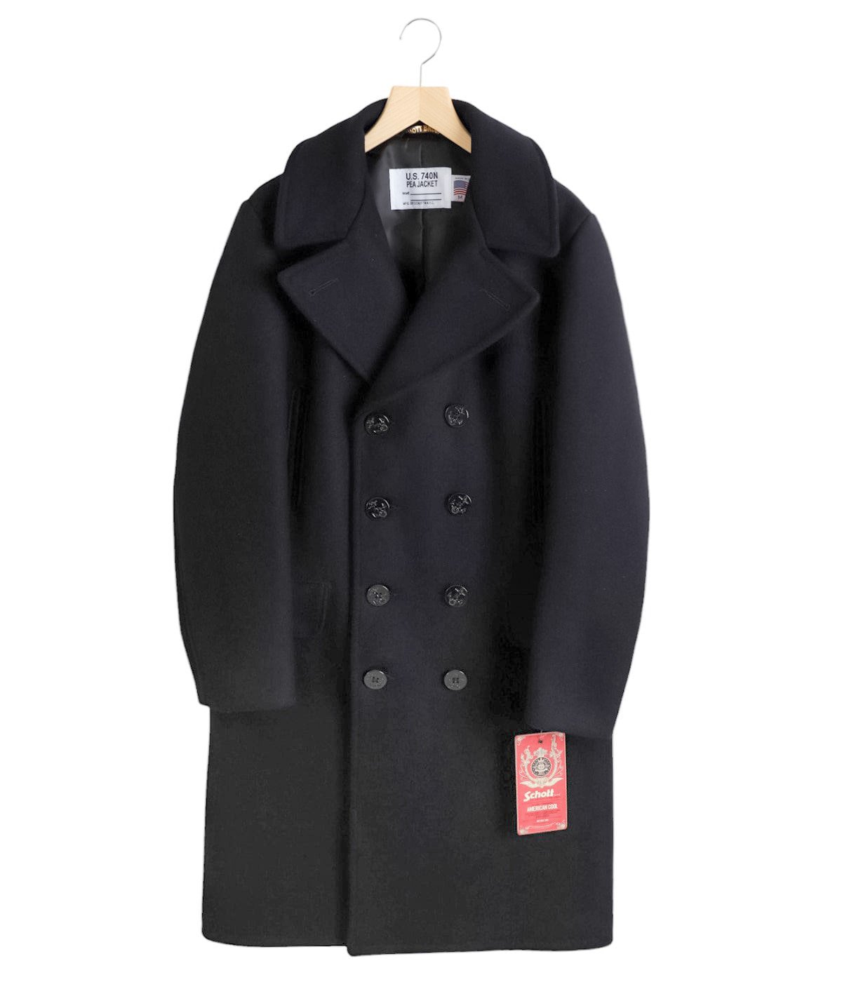 714US LONG PEA COAT | Schott(ショット) / アウター コート (メンズ
