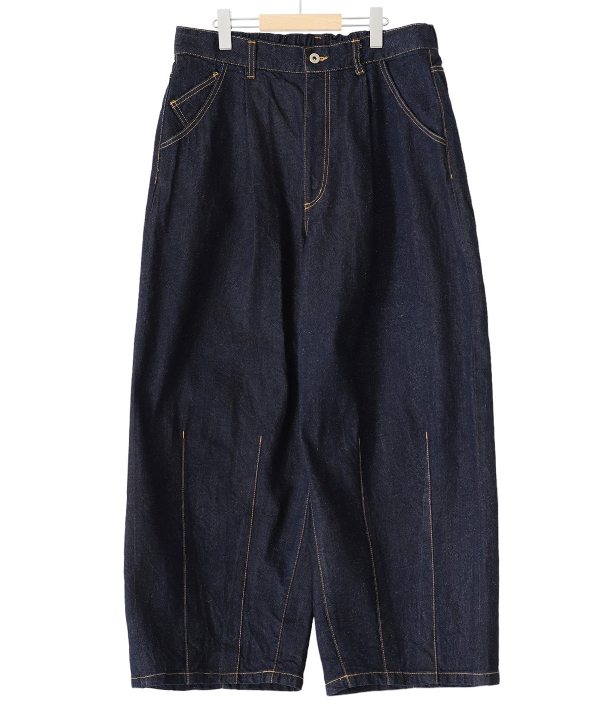 SILK DENIM 5PK BALLOON PANTS | is-ness(イズネス) / パンツ デニム