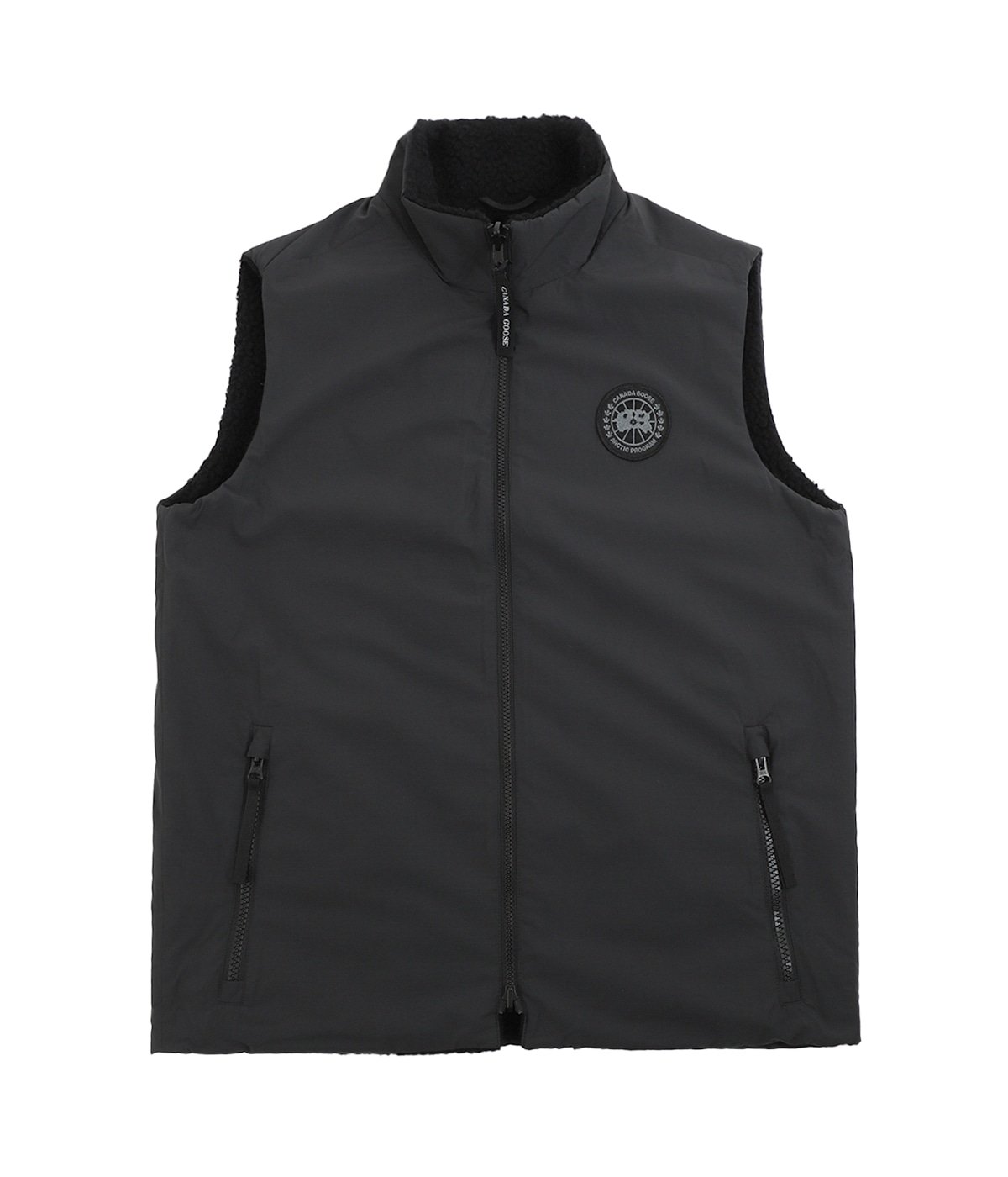 BLACK DISC】Kinross Reversible Fleece Vest Black Label | CANADA