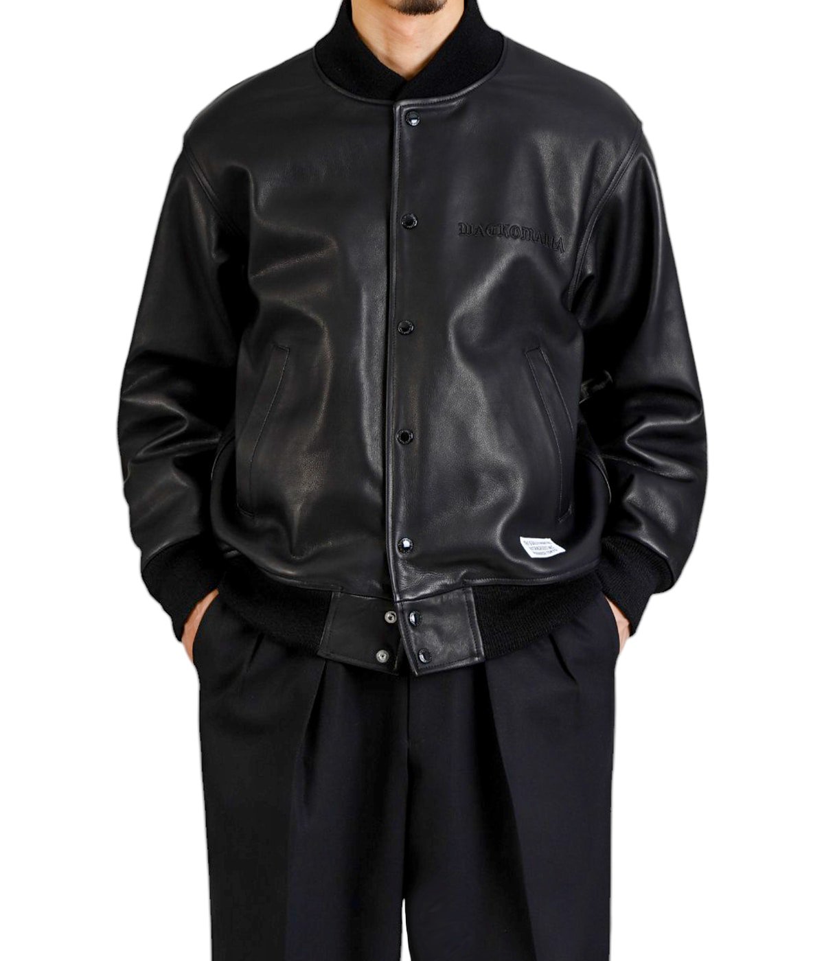 LEATHER VARSITY JACKET -A- ( TYPE-1 ) | WACKO MARIA(ワコマリア