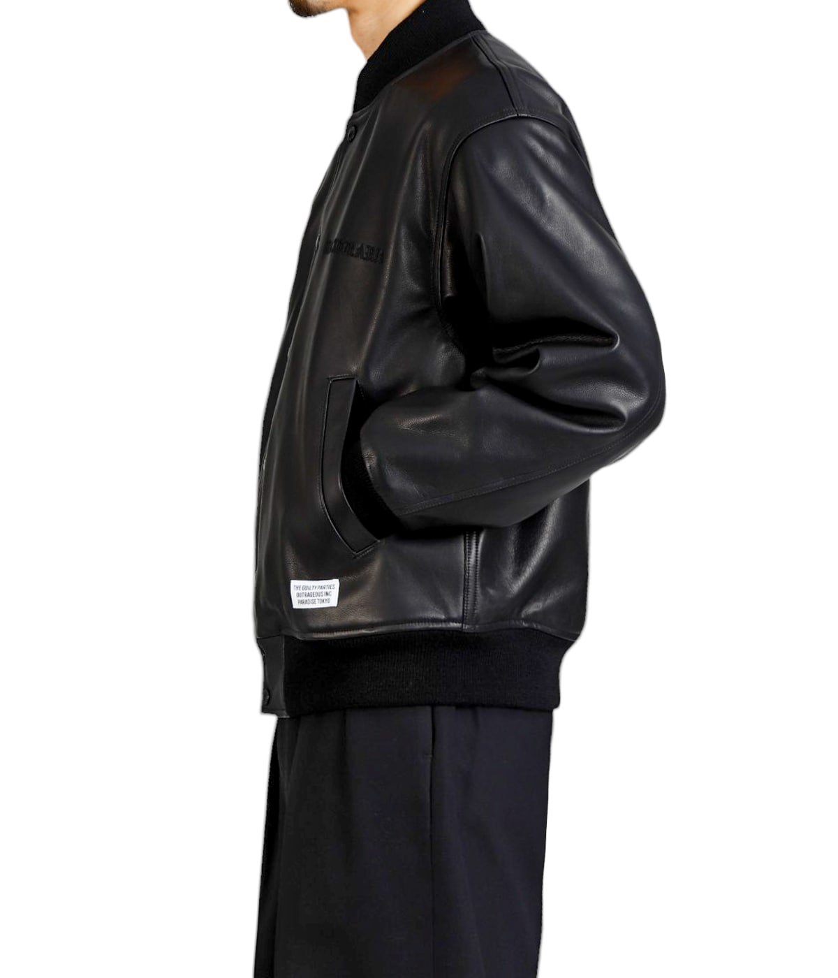 LEATHER VARSITY JACKET -A- ( TYPE-1 ) | WACKO MARIA(ワコマリア