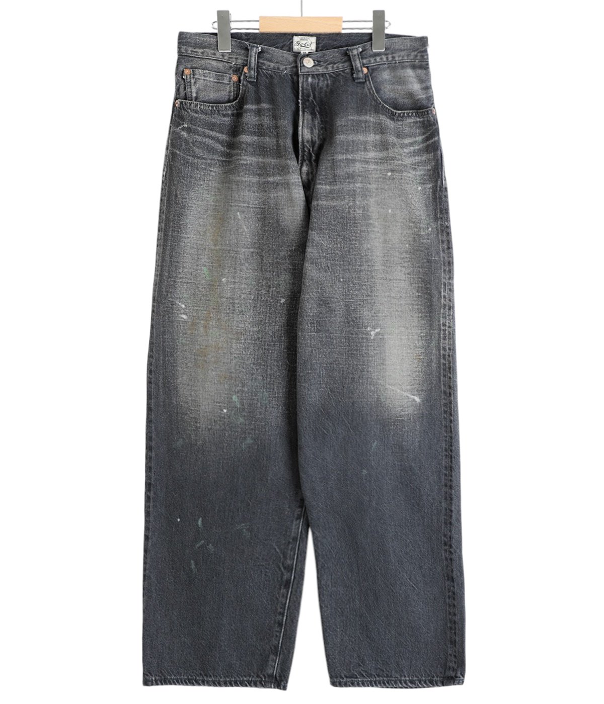 RECYCLED WASTE SUVIN COTTON YARN 11.5oz DENIM 5POCKET WIDE PANTS