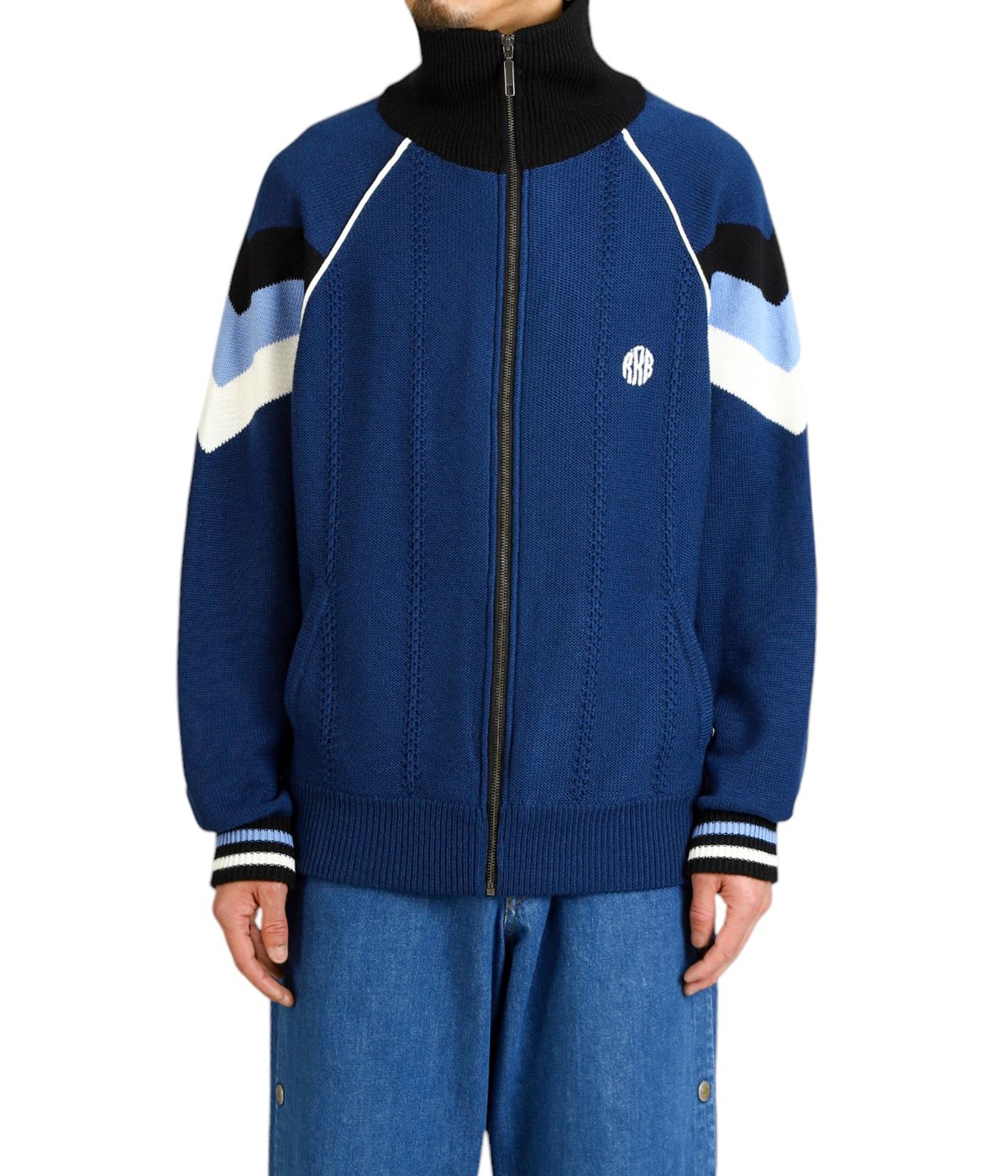 KNITTED TRACK JACKET | RICE NINE TEN(ライス ナイン テン