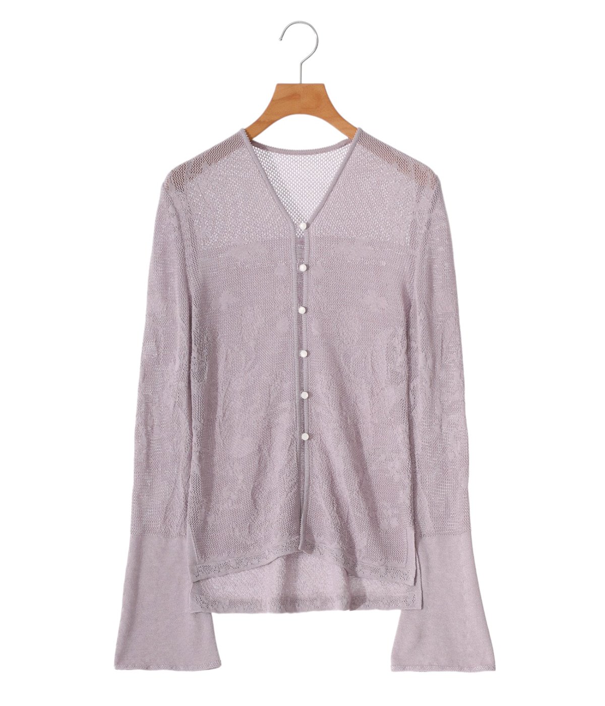 レディース】Watermark Pattern Knitted Cardigan | Mame Kurogouchi