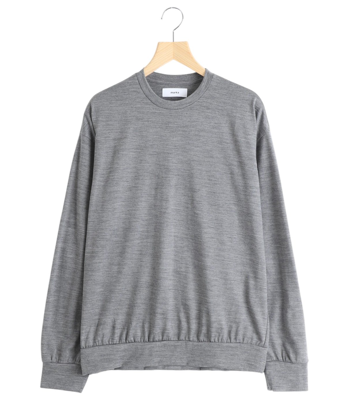CREW NECK -2/72 WOOL SINGLE JERSEY WASHABLE- | marka(マーカ