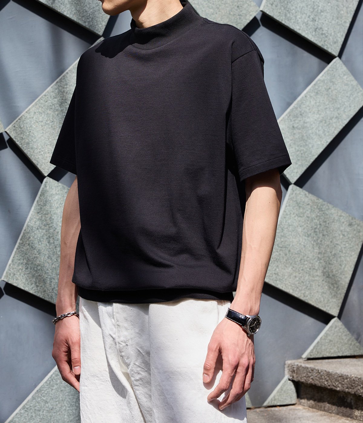 別注 ROYAL ORGANIC BROWSING MOCKNECK TSHIRT | BATONER(バトナー