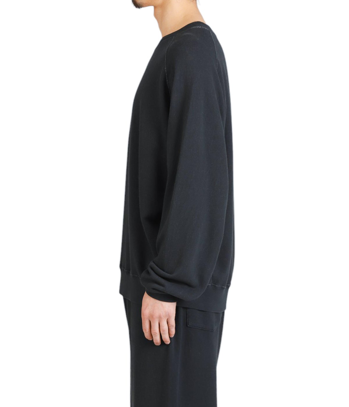 綿アクリル裏毛ラグランクルー | REMI RELIEF NAVY LABEL(レミレリーフ