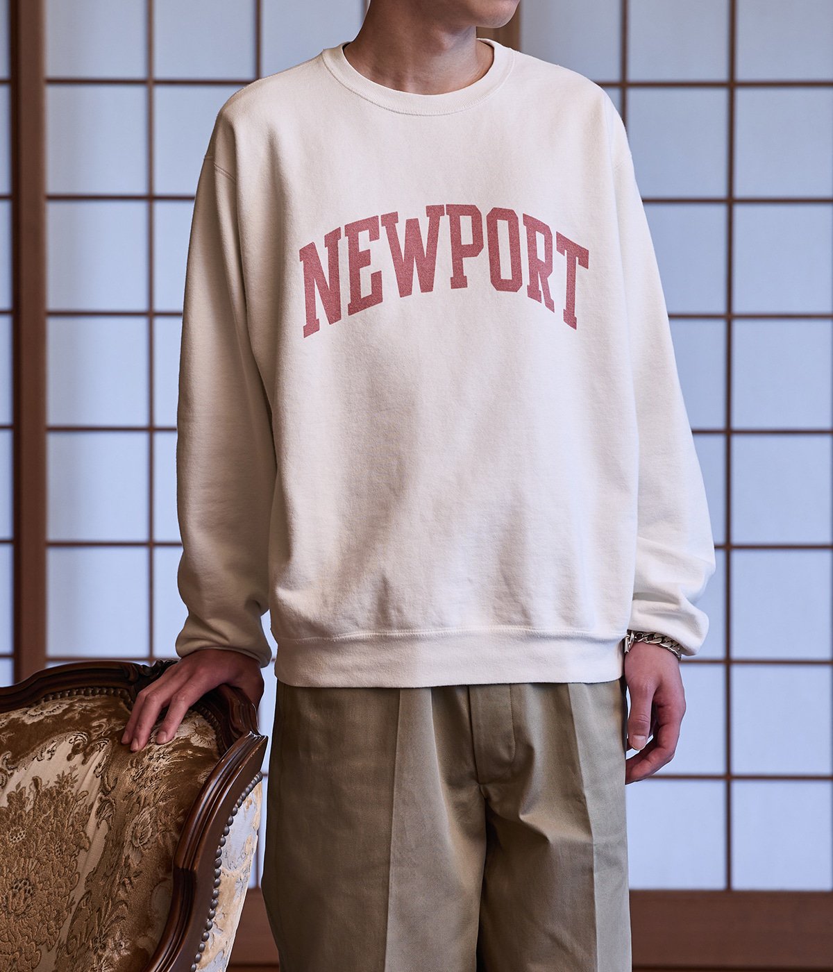 別注 SP加工裏毛クルー(NEW PORT) | REMI RELIEF(レミレリーフ