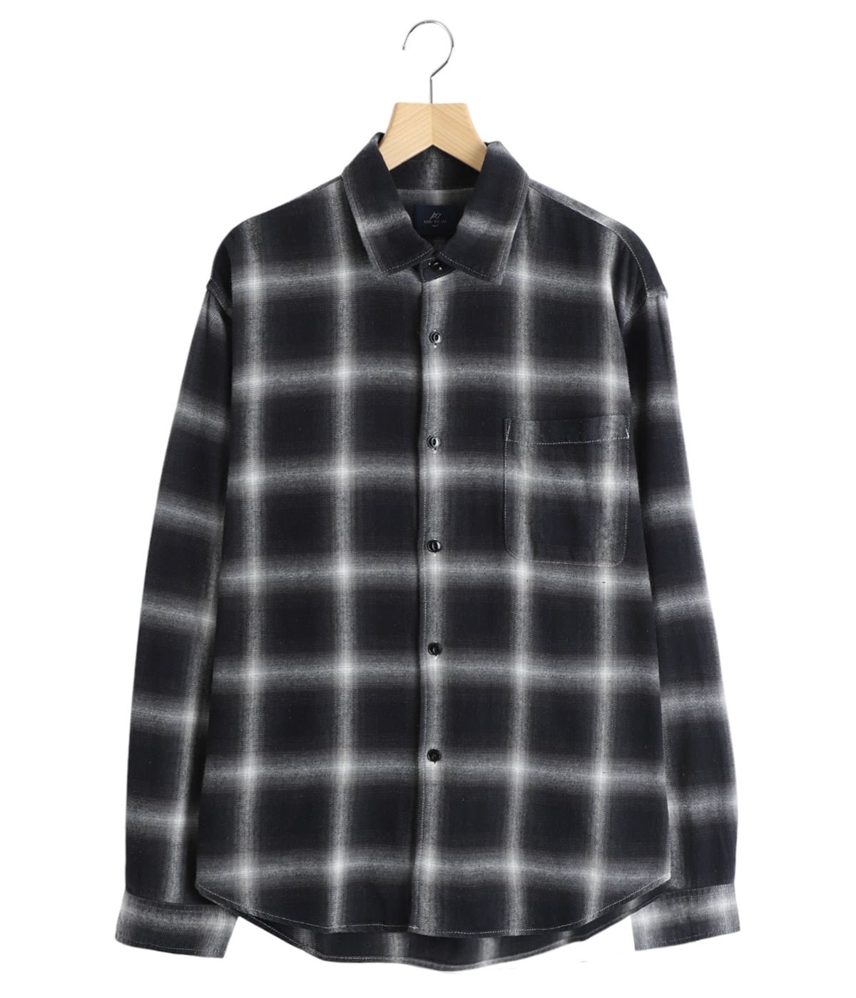オンブレネルチェックシャツ | REMI RELIEF NAVY LABEL(レミレリーフ