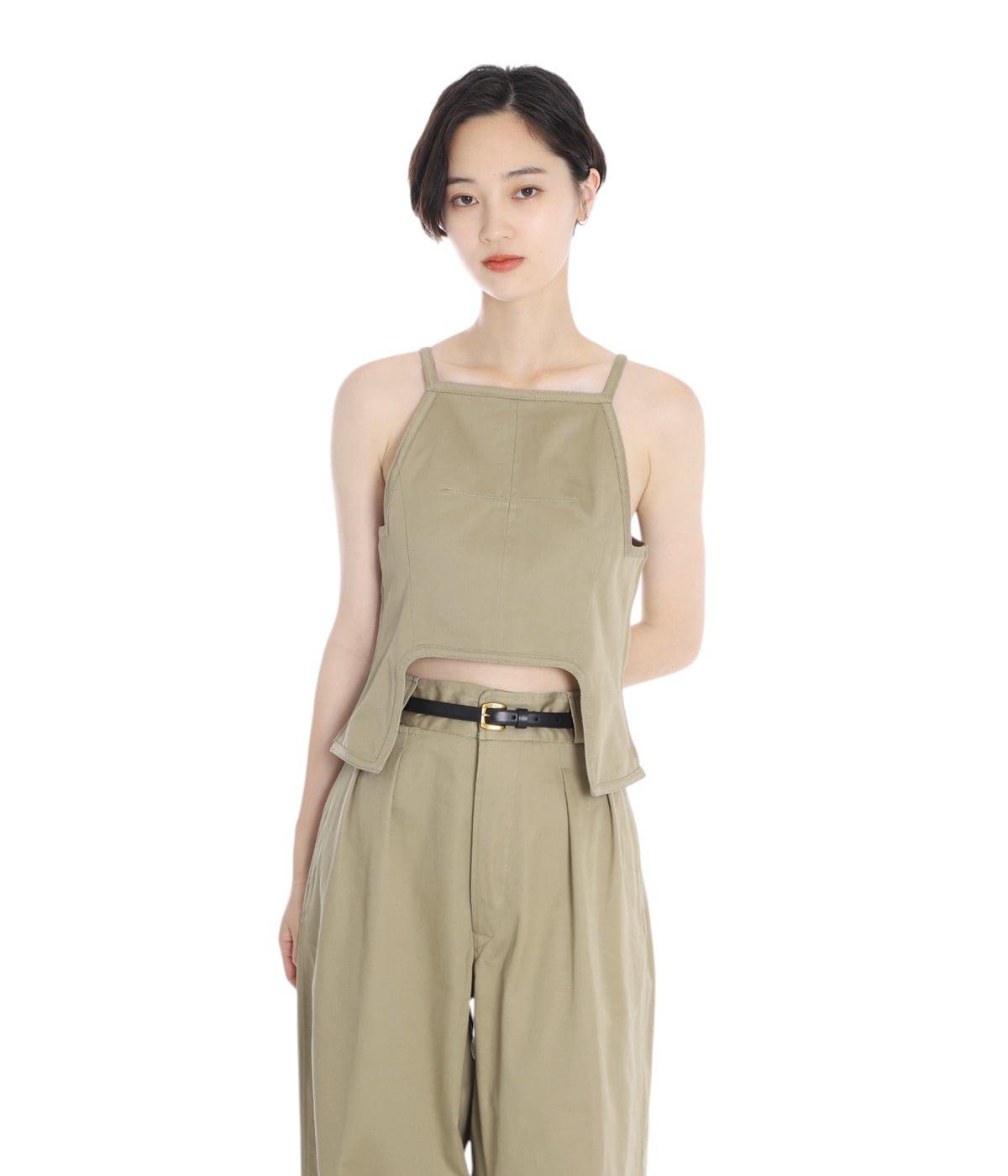 レディース】UNIFORM WEAPON SQUARE-NECK TOP | FUMIKA_UCHIDA(フミカ