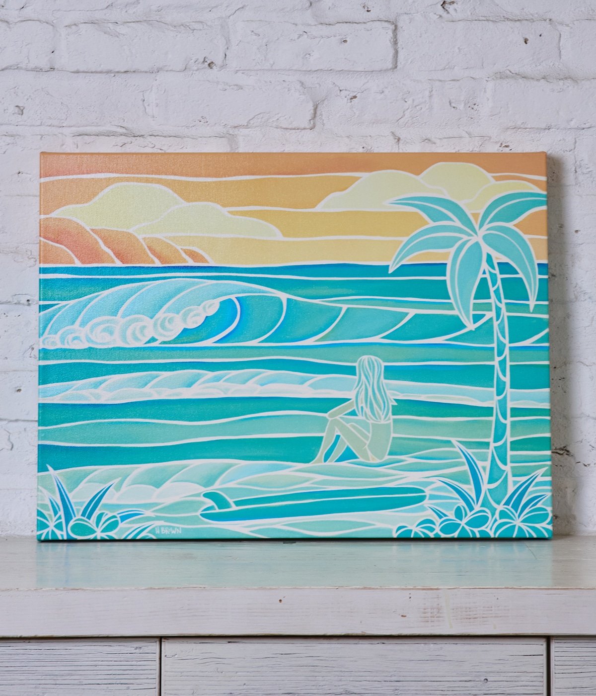 Giclee 18 X 24 Beach Girl | Heather Brown(ヘザーブラウン) / 生活