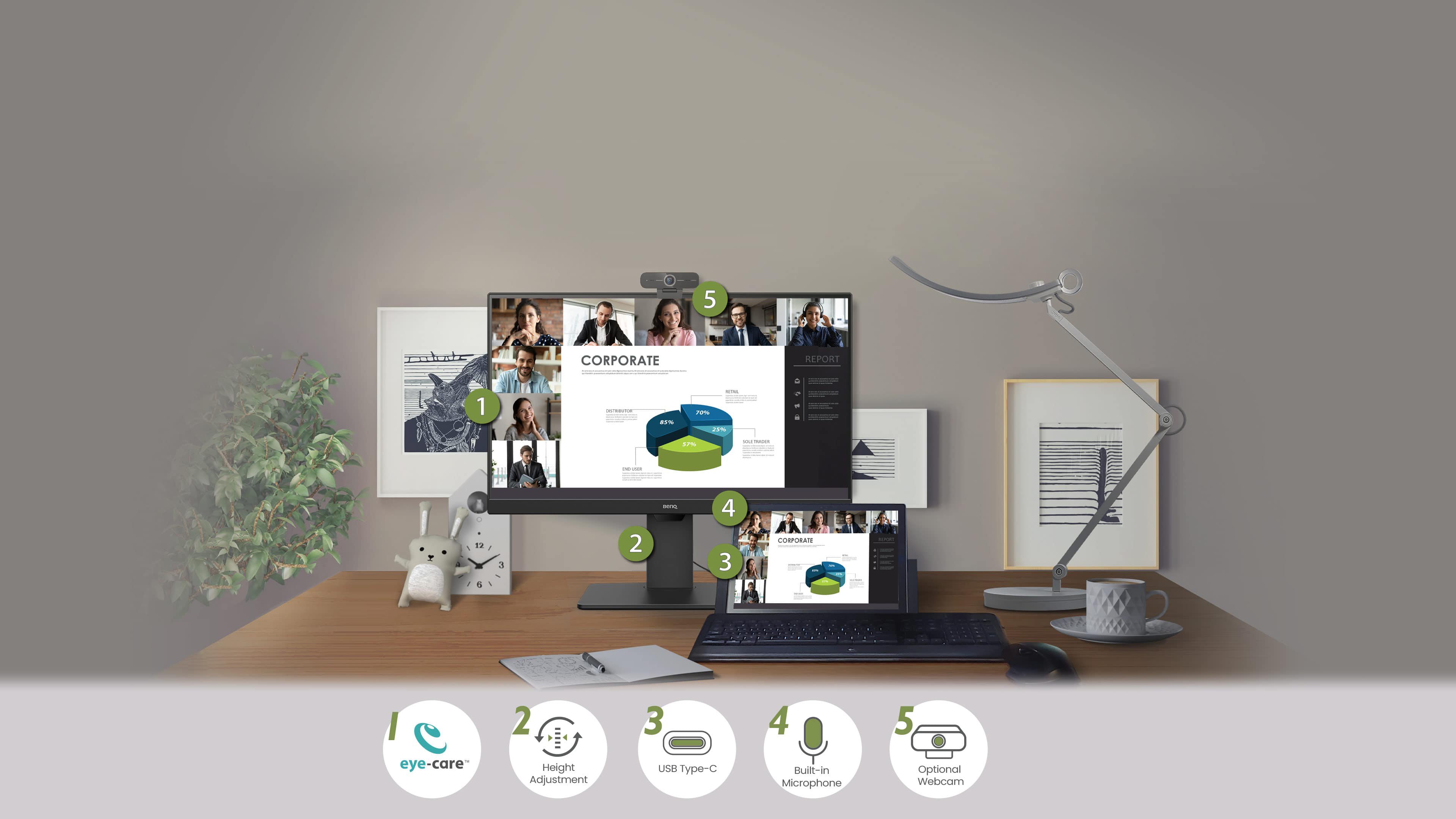 GW2785TC/GW2785TC-JP | 27インチ Full HD アイケアモニター