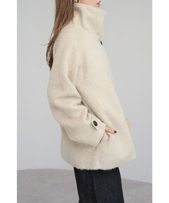 BONJOUR SAGAN公式オンラインストア / シャギーミドル丈スタンドカラー