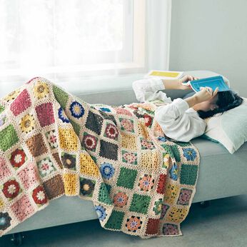 フェリシモ公式】おすすめのモチーフ 編み ベッド カバーアイテム情報