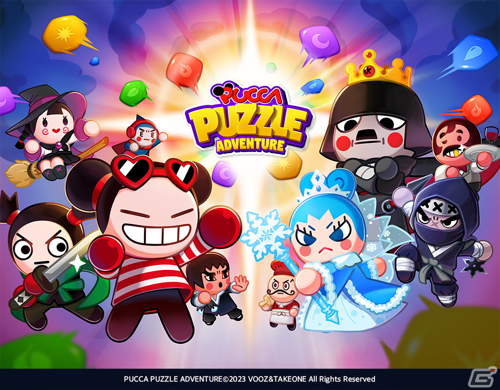 韓国発のキャラクター・プッカが登場するパズルゲーム「PUCCA PUZZLE