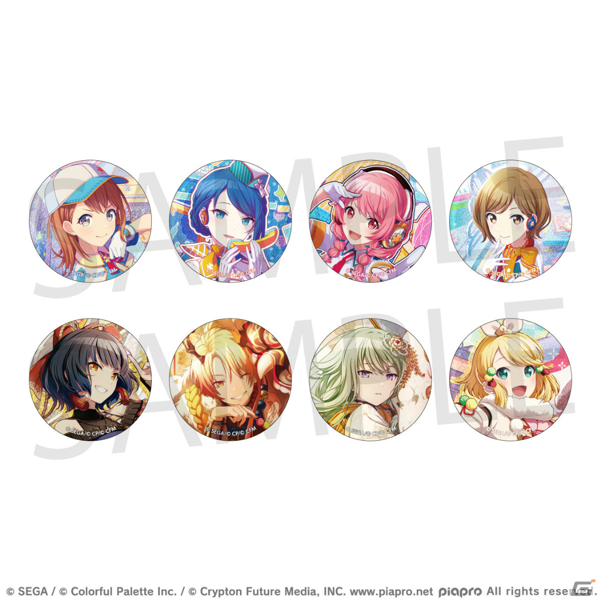 プロセカ」グリッター缶バッジ イベントイラストコレクション vol.27