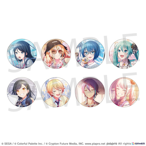 プロセカ」から「グリッター缶バッジ イベントイラストコレクション