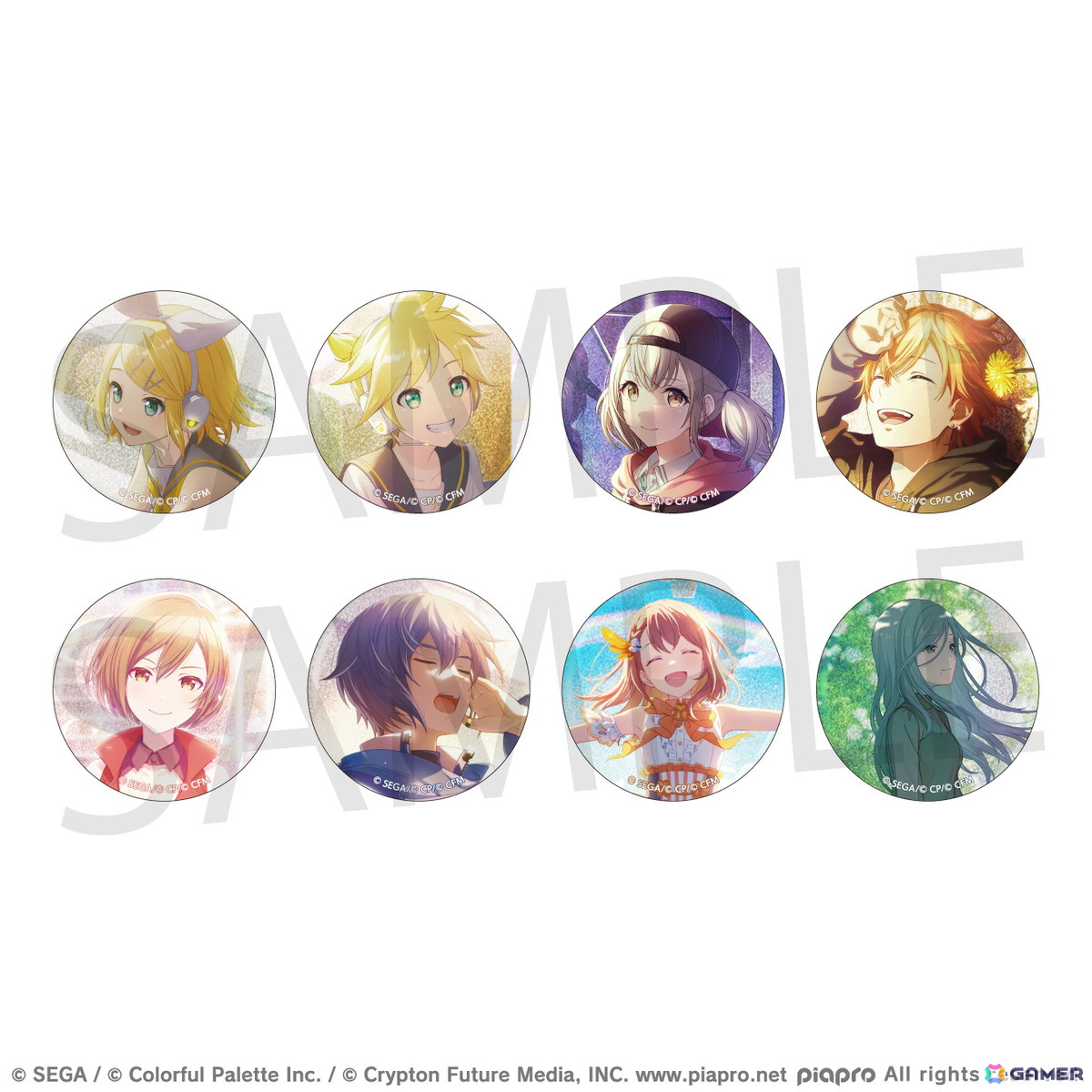 プロセカ」グリッター缶バッジコレクション vol.7/vol.8の予約受付が