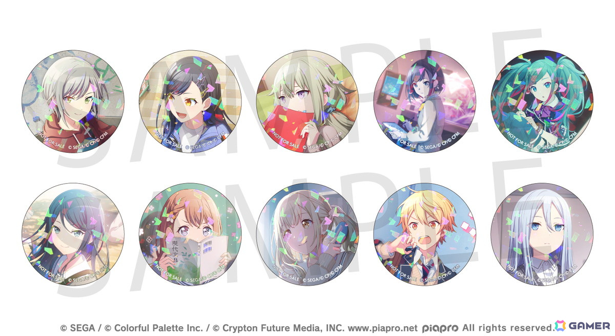 プロセカ」グリッター缶バッジコレクション vol.7/vol.8の予約受付が