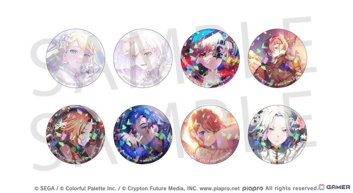 プロセカ」グリッター缶バッジコレクション vol.7/vol.8の予約受付が