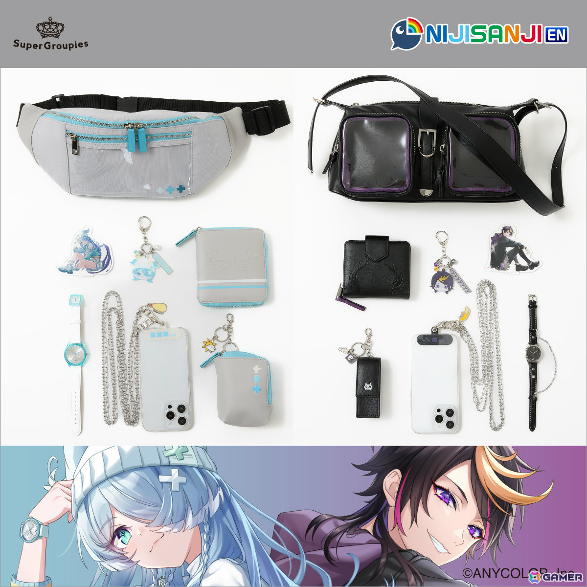 NIJISANJI EN」闇ノシュウさん＆エリーラペンドラさんのファッション